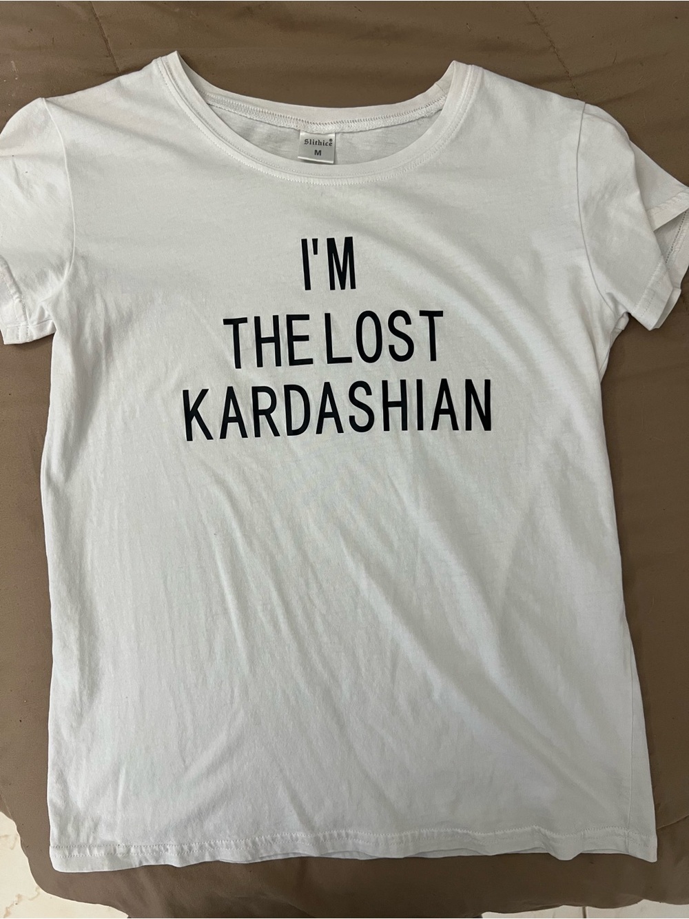 White Graphic Tee - "I'm The Lost Kardashian"